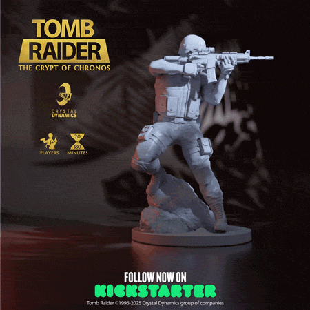 Tomb Raider modern soldier mini Iconiq Kickstarter 2025